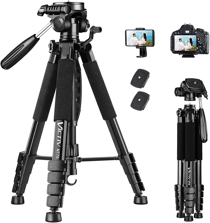 VICTIV 74” Camera Tripod, Tripod by Victiv
