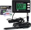 2 in 1 Temperature pH Monitor Meter Tester Sensor test Kit 0~14.0 pH Automatic by TEKCOPLUS