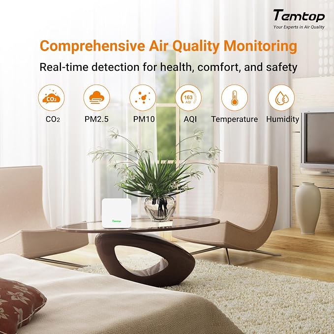 Temtop P2 Air Quality Monitor - Image 2