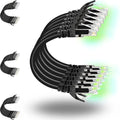 Rapink Patch Cables Cat6 2ft, Ethernet Patch Cable 10G, Cat 6 Patch Cable by Rapink