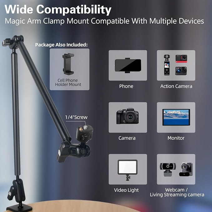 Desktop Clamp Magic Arm 33.84" Kit - Image 5