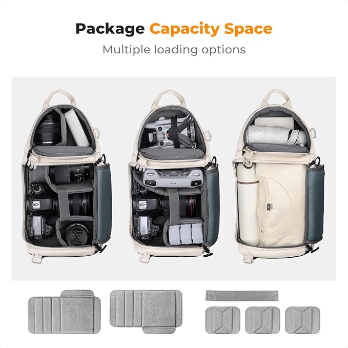 K&F CONCEPT Camera Sling Bag Crossbody Bag Camera Shoulder Backpack - Image 4