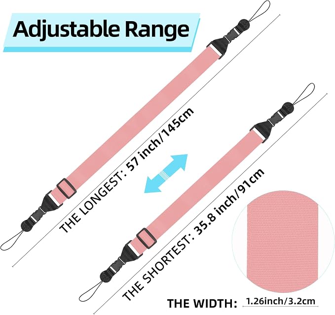 Adjustable Camera Strap Neck:Comfortable iPad Strap Nylon Neck Lanyard - Image 2