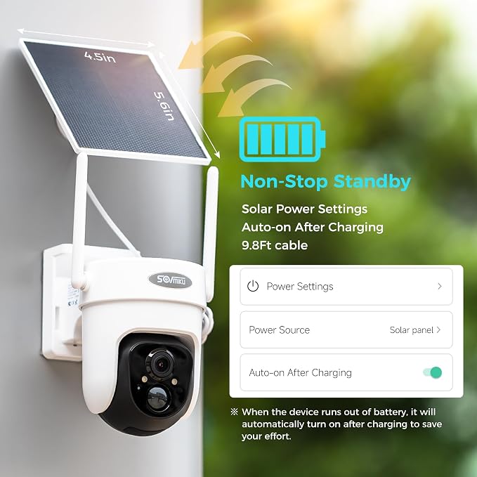 Vicohome CQ4G 2K AI Solar Security Camera Wireless Outdoor, Battery Powered Cam - Image 8