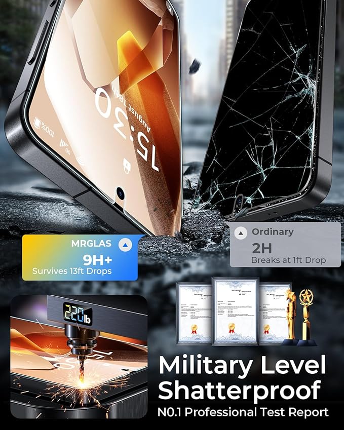 MRGLAS 2+2 Packs for Samsung Galaxy S26 Ultra Screen Protector 6.9'' - Image 3