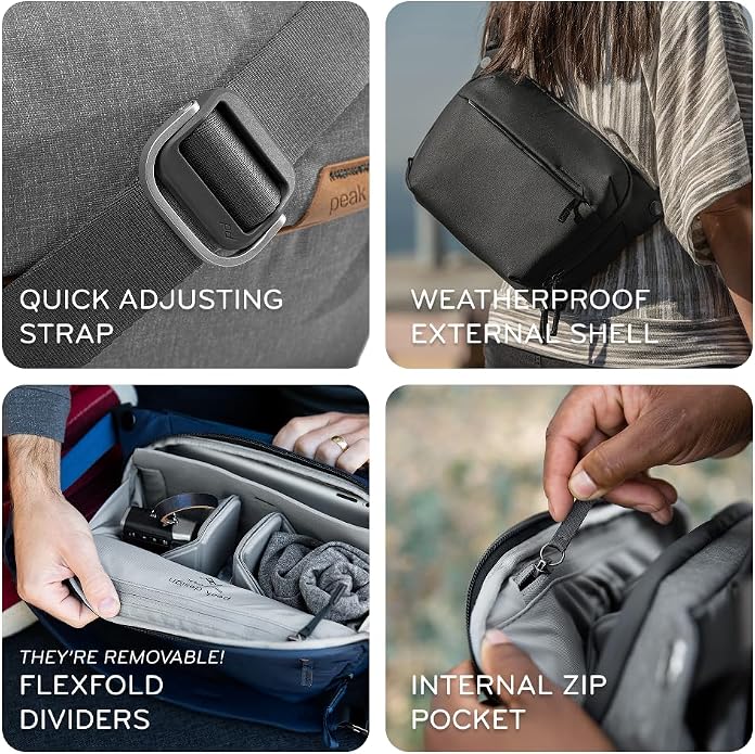 Peak Design Everyday Sling 6L, Padded Adjustable Shoulder Strap - Image 5