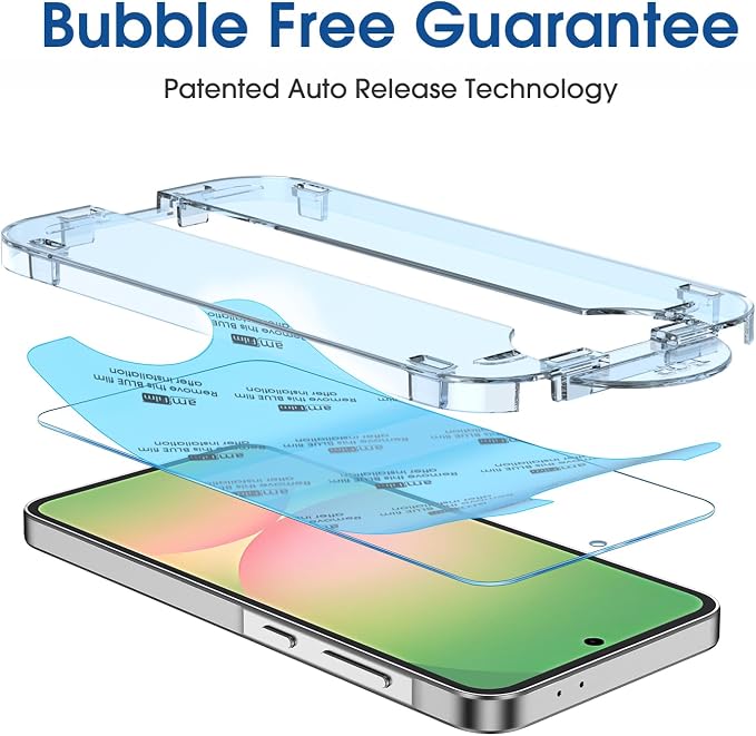 amFilm Auto-Alignment OneTouch for Samsung Galaxy A56 5G 6.7" Screen Protector - Image 7