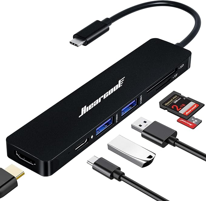 Hiearcool USB C Hub, USBC Hub Multi-Port Adapter by Hiearcool