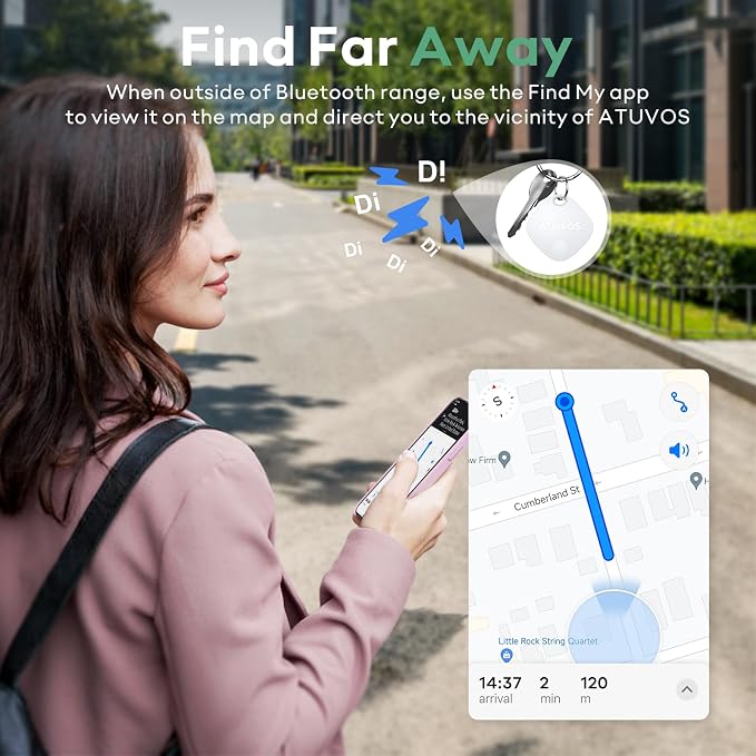 ATUVOS Air Tracker Tag-1 Pack, Keys Finder and Item Locator - Image 3