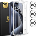 UNBREAKcable iPhone 15 Pro Screen Protector 3-Pack, Upgraded Dual-Tempered by UNBREAKcable