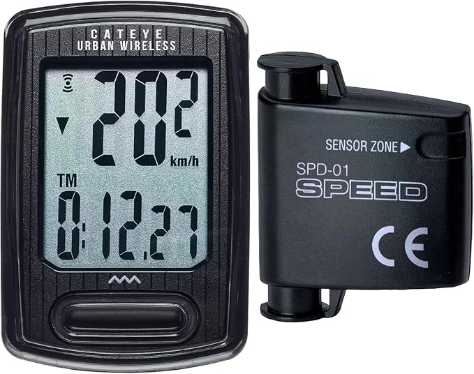 CATEYE Urban Wireless Bike Computer – Analog Speedometer & Odometer by CATEYE
