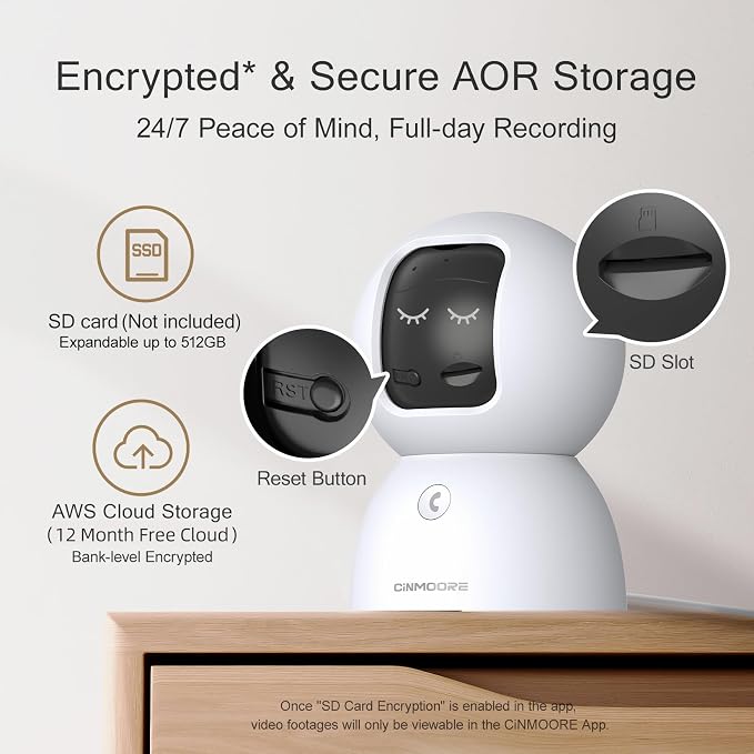 5G Security Camera Indoor 2-Pack, No-Monthly-Fee AI Tracking Facial Recognition - Image 7