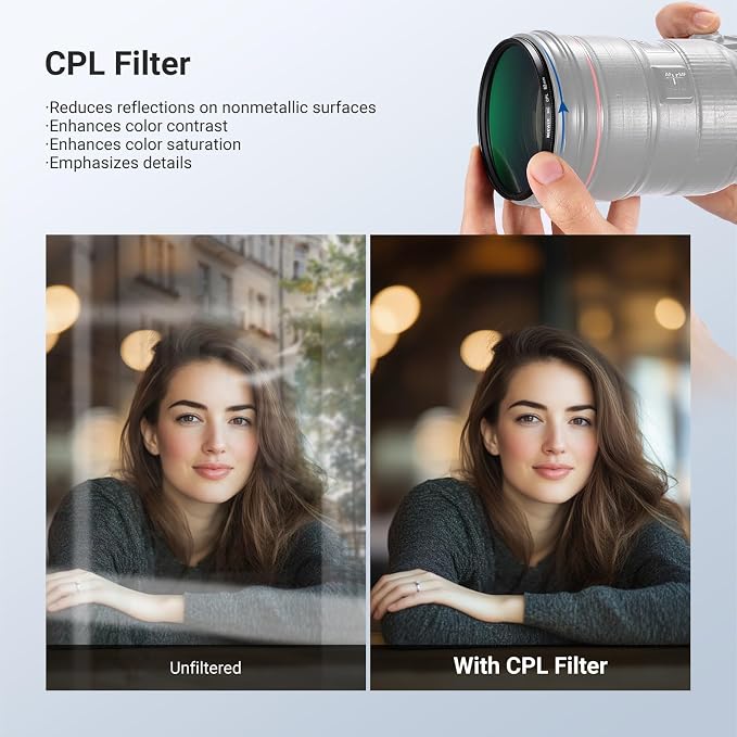 NEEWER 82mm Variable ND + CPL + UV Filter Kit - Image 6