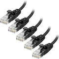 Cable Matters 10Gbps 5-Pack Snagless Cat 6 Ethernet Cable - 10ft by CableMatters