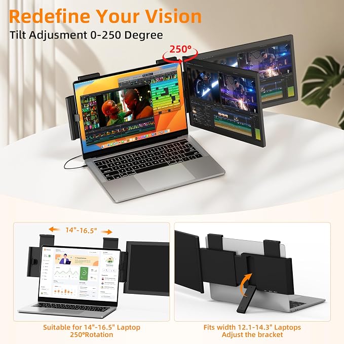 Laptop Screen Extender, Plug & Play - Image 3