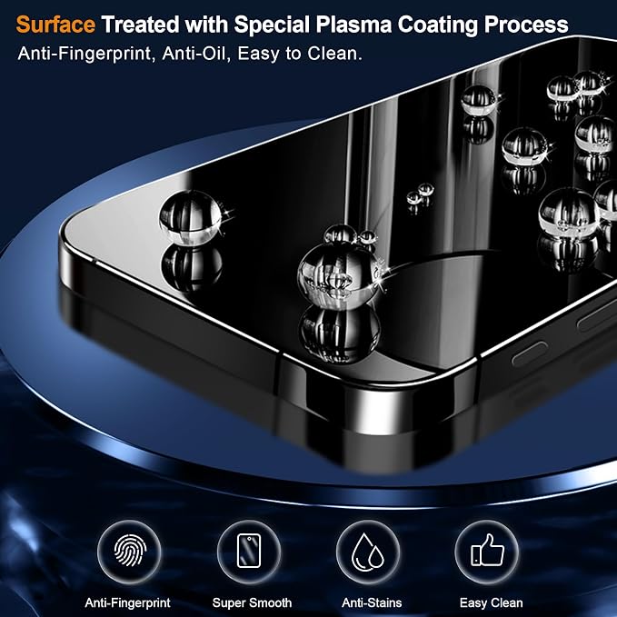 QHOHQ 3 Pack Screen Protector for iPhone 15 - Image 4