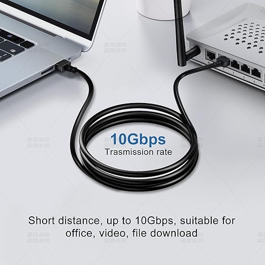 Ultra Slim Cat 6 Ethernet Cable 10 Feet, Flexible Rj45 Cat 6a LAN Cord - Image 2