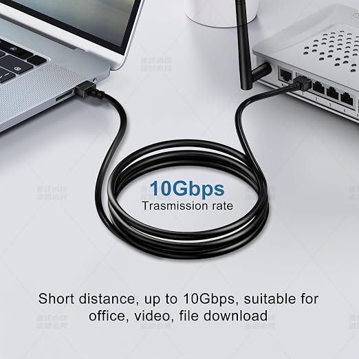 Ultra Thin Cat 6A Ethernet Cable 6.6 Feet 2Pack, Flexible & Slim Rj45 Cat6a LAN - Image 2