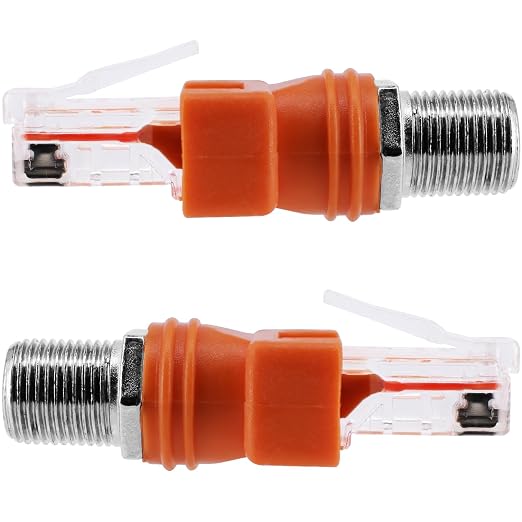 RF to RJ45 Converter Adapter, 2 Pack F Female to RJ45 Male Ethernet Adapter - Image 3