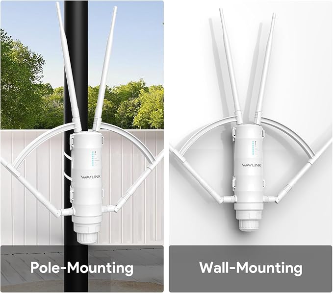 WAVLINK AC1200 Outdoor WiFi Extender, 2026 Long Range Wireless WiFi Booster - Image 3