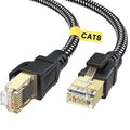 BUSOHE Cat 8 Ethernet Cable 1 FT, High Speed 40Gbps 2000Mhz Braided Network by BUSOHE