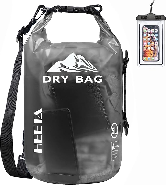 HEETA Dry Bag Waterproof for Women Men, 5L/10L/20L/30L/40L Roll Top Lightweight by HEETA