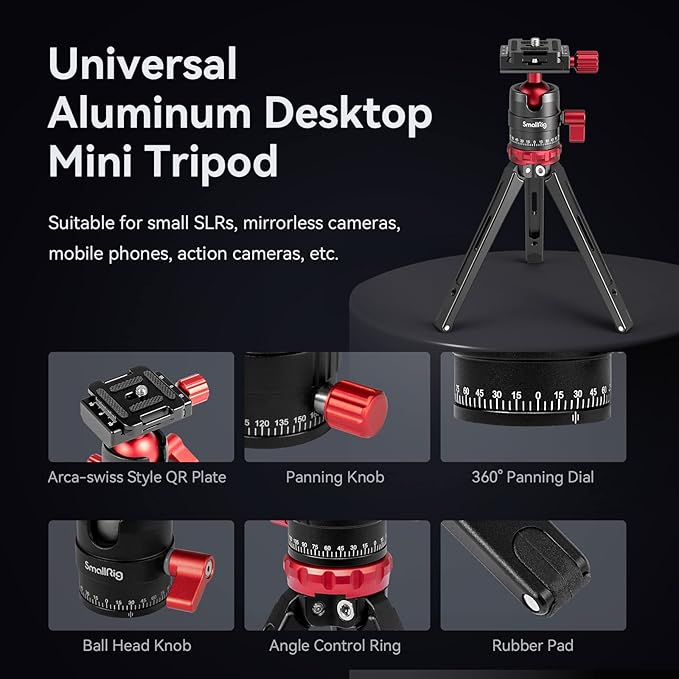 SmallRig Tripod for iPhone Desktop Mini Tripod - Image 6