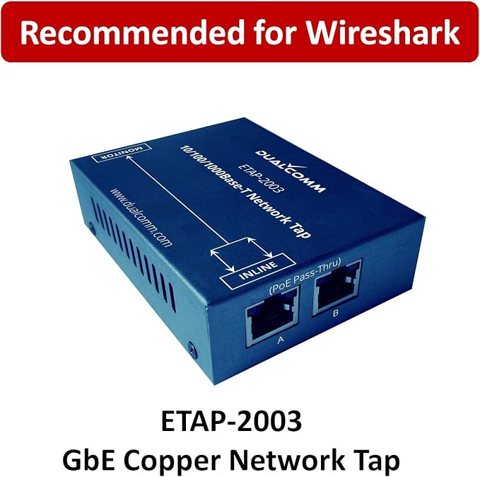 Dualcomm10/100/1000Base-T Gigabit Ethernet Network TAP - Image 2