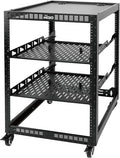 TECMOJO 16U Open Frame Network Rack by Tecmojo