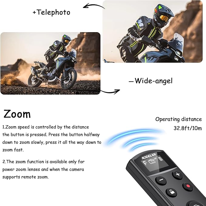 for Fujifilm Camera Rechargeable Shutter Release, AODELAN Wireless Remote - Image 5