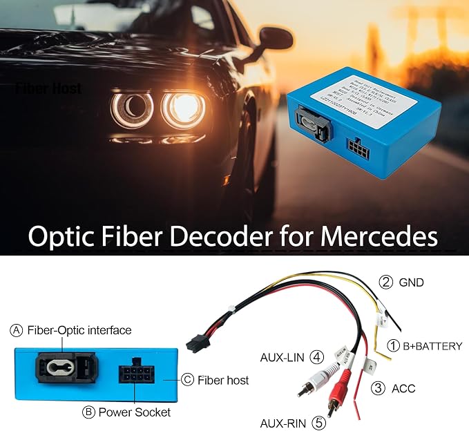 LEXXSON Optic Fiber Decoder for Mercedes-Benz ML/GL/R Class/S W221/CLS - Image 8