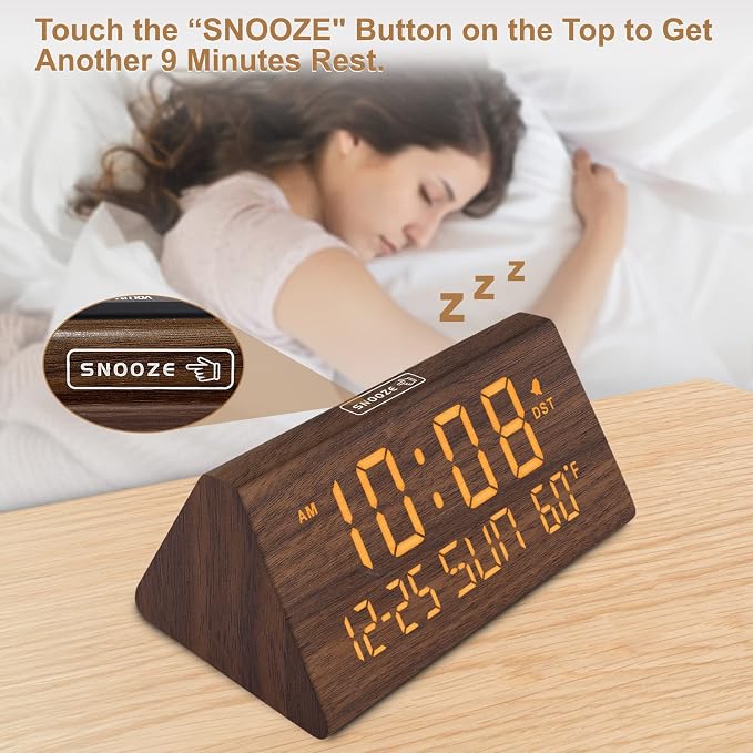 DreamSky Digital Alarm Clock for Bedrooms - Image 3