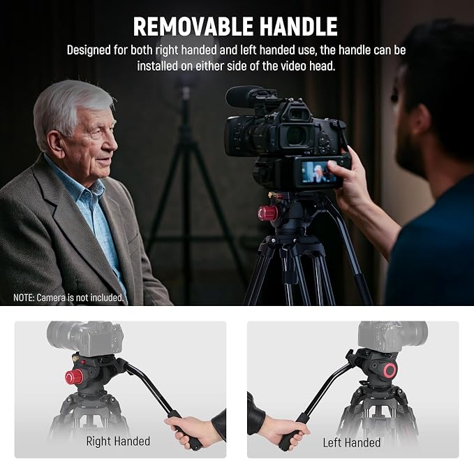 NEEWER 79"/2m Video Camera Tripod - Image 7
