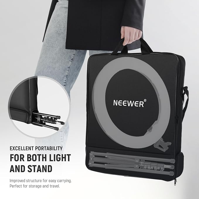 NEEWER 18 Inch RGB LED Ring Light APP Control - Image 8