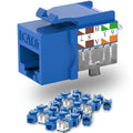 Keystone Jack Cat6 Slim 25 Pack, Keystone Jacks 90 Degree, RJ45 Keystone Jack by Lysymixs
