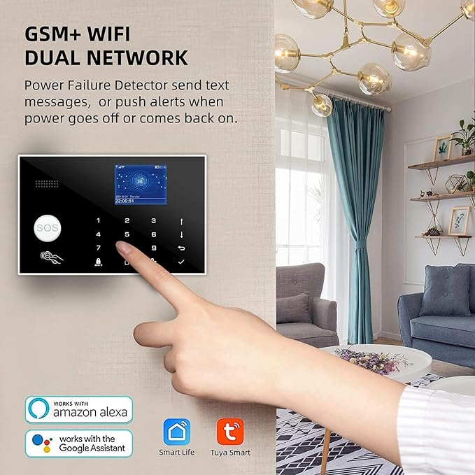WiFi and 3/4G GSM Home Burglar Security Alarm System Auto Dial - Image 2