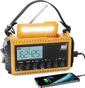 Raynic Emergency Radio, 5000mAh/18500mWh Weather Radio, Solar Hand Crank Radio by Raynic