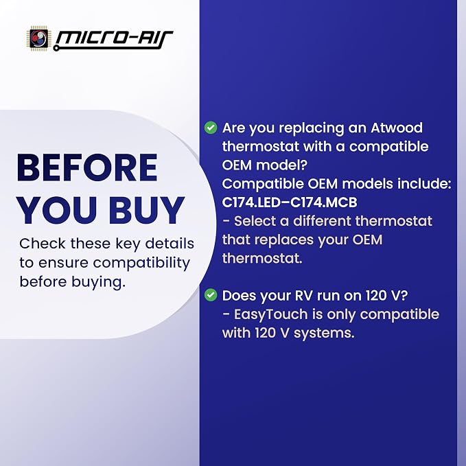 MICRO-AIR EasyTouch Digital RV Thermostat Replacement - Image 9