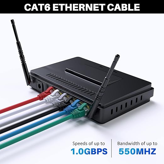 Cat 6 Ethernet Cable 25 FT, Long High Speed Cat6 Internet Cable, Standard RJ45 - Image 5