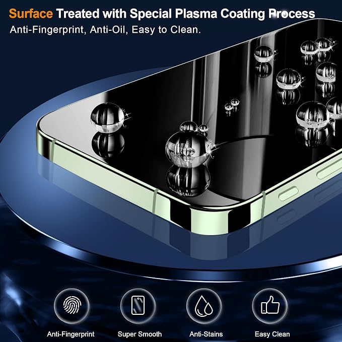 QHOHQ 3 Pack Screen Protector for iPhone 15 Plus - Image 4