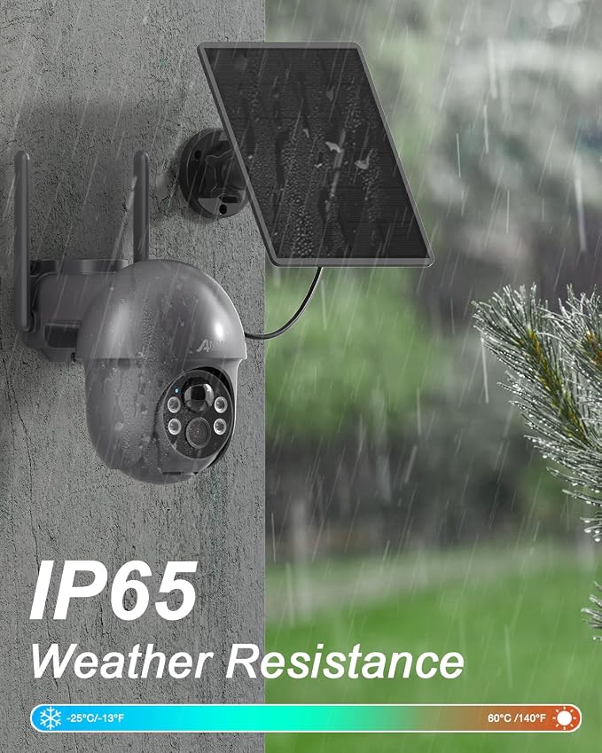 ANRAN 3MP Security Camera Wireless Outdoor, 2K Solar Outdoor Camera - Image 8