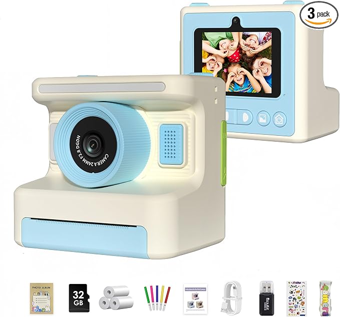 Kids Camera Instant Print, Instant Print Camera by Mummed