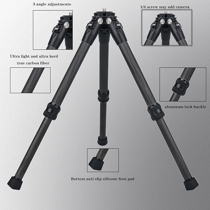 mini Carbon Fiber Tripod, Small Table tripods - Image 2