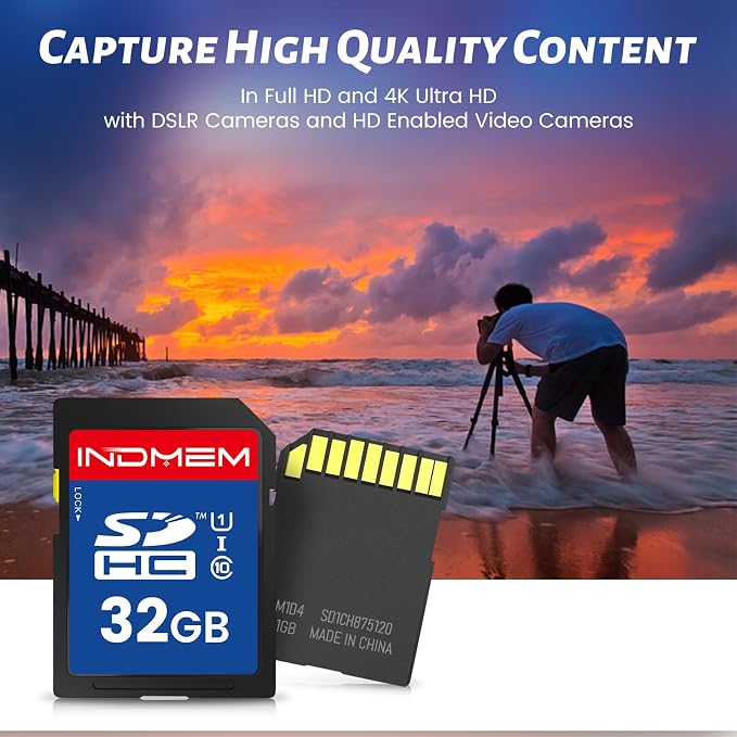 SD Card 32GB, High Speed Full HD Video Recording Secure Digital Cards - Image 5