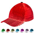LIOVODE LED Hat, 7 Colors Baseball Cap Light Up Rave Hat Fiber Optic Luminous by LIOVODE