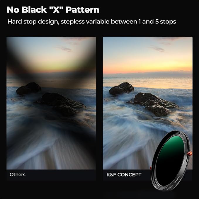 K&F CONCEPT 95mm Variable Fader ND2-ND32 ND Filter and CPL Circular Polarizing - Image 4
