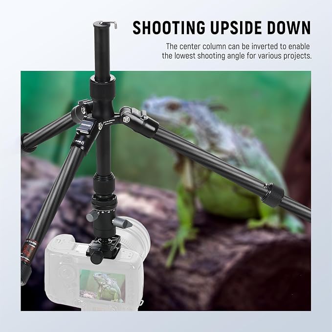 NEEWER Carbon Fiber Camera Tripod Monopod, 360° Ball Head, Anti Slip QR Plate - Image 4