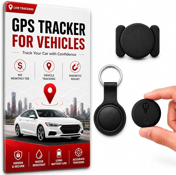 GPS Tracker for Vehicles, No Monthly Fee or SIM Card Needed, Magnetic GPS by Unknown