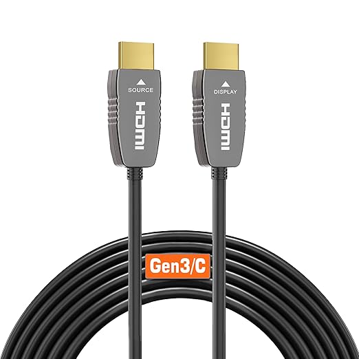 RUIPRO 8K HDMI Ultra High Speed Latest 2.1b Certified Fiber Optic Cable CL2 by RUIPRO-ProfessionalQualityVideoandAudioYouCanSeeandHear