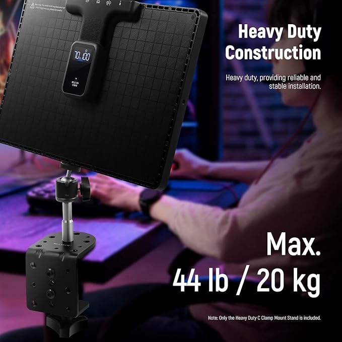 NEEWER Heavy Duty C Clamp with Mounting Column - Image 5